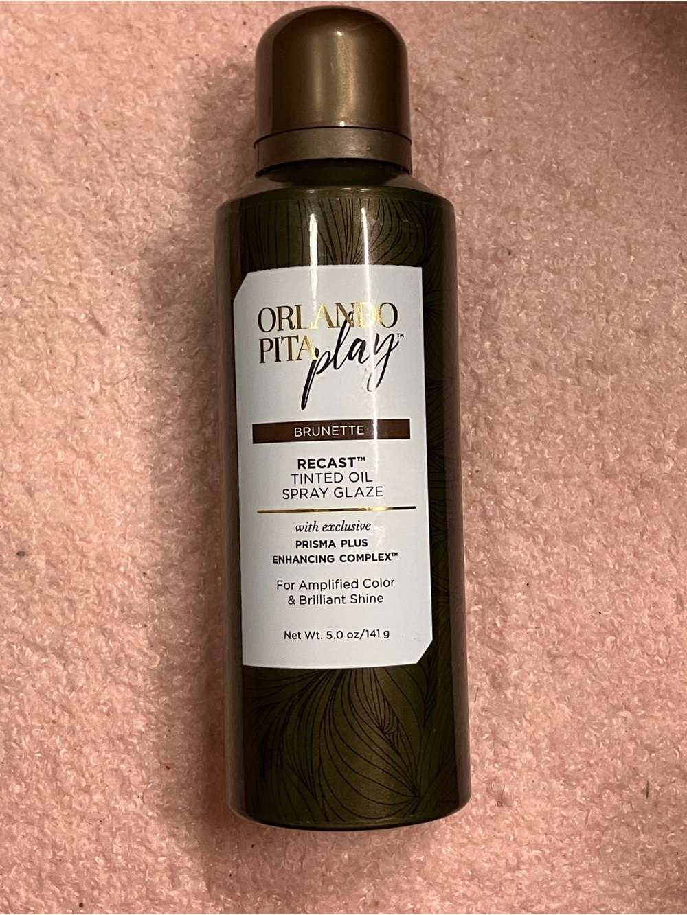 Orlando Pita Play Recast Tinted Oil Spray Glaze, Brunette